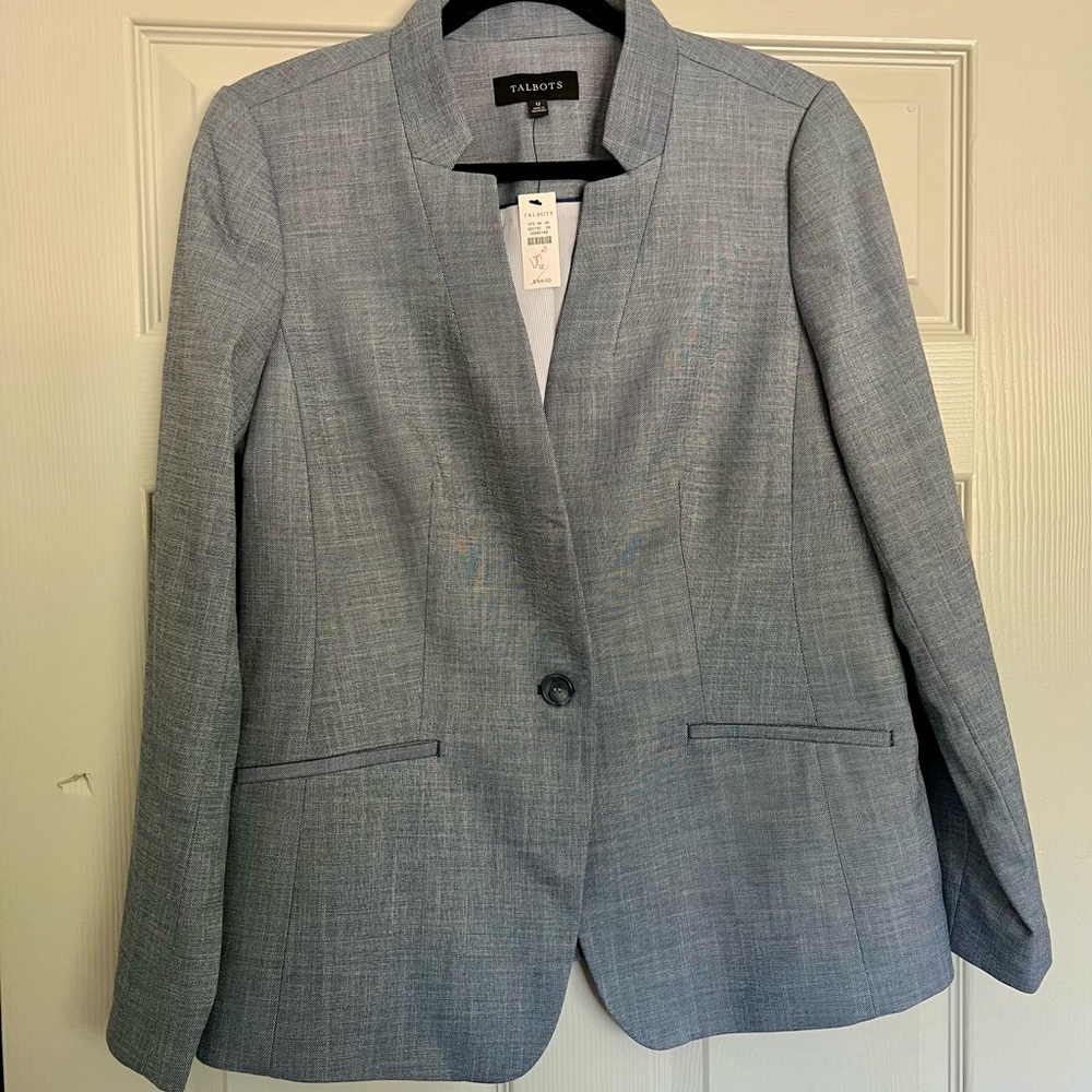 Talbots Women's Classic Gray Suit Jacket